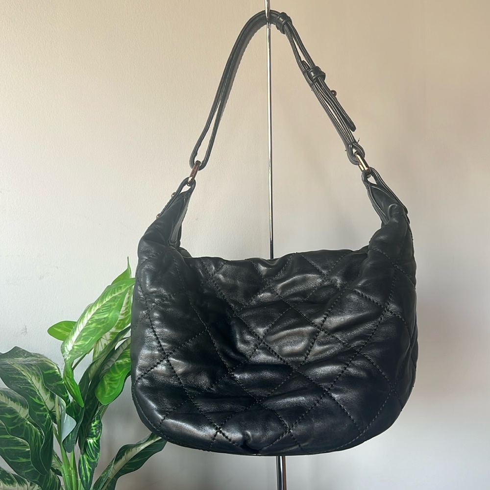 Authentic Chanel Quilted On the Road shoulder bag